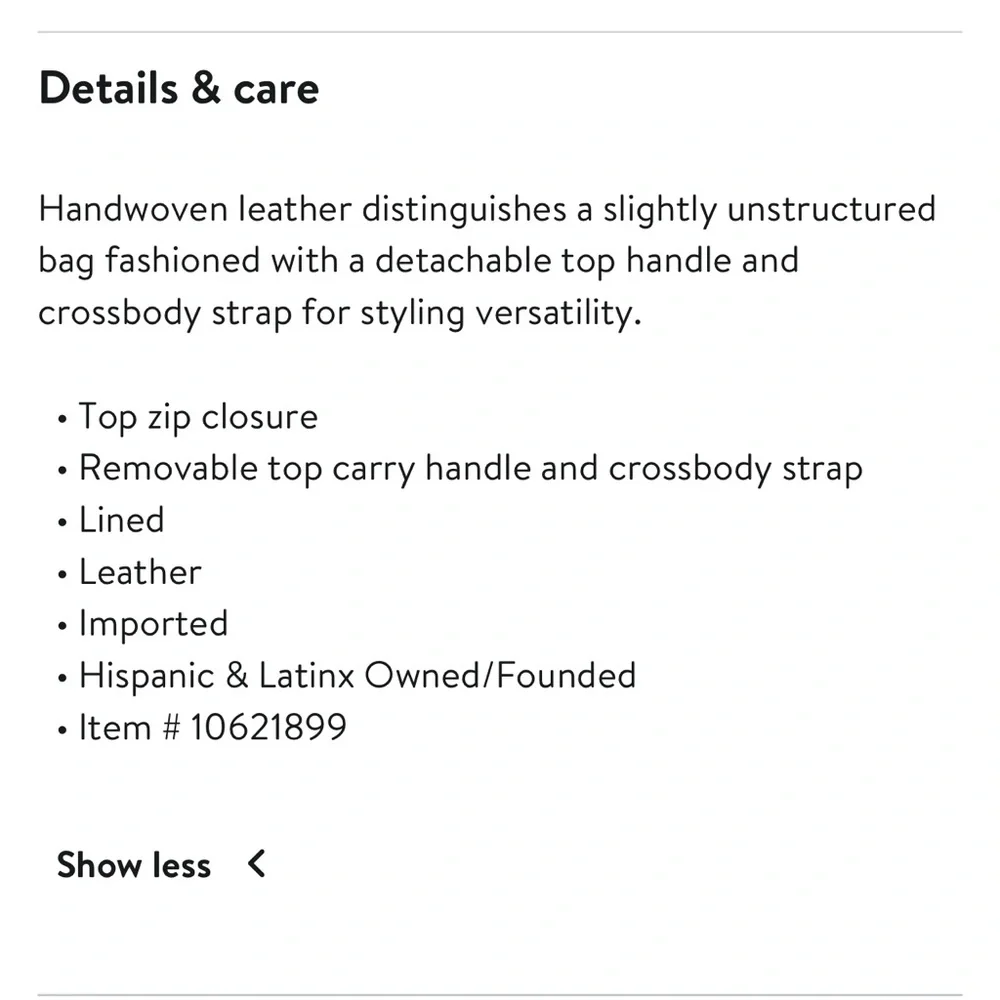 CLARE V Petite Moyen Woven Leather Navy EUC - Picture 6 of 6